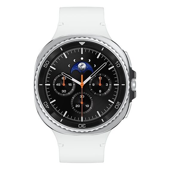 Galaxy Watch8 Classic | 46 мм | Black | Sport/White | S/M, Размер: 46 мм, Цвет: Black, Тип ремешка: Sport, Цвет ремешка: White, Размер ремешка: S/M, Подключение часов: Bluetooth / Wi-Fi, изображение 2